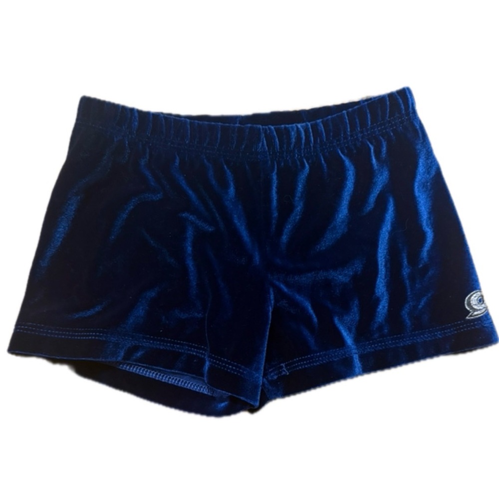 Velvety Navy Kids Shorts GYMNASTIC bottoms